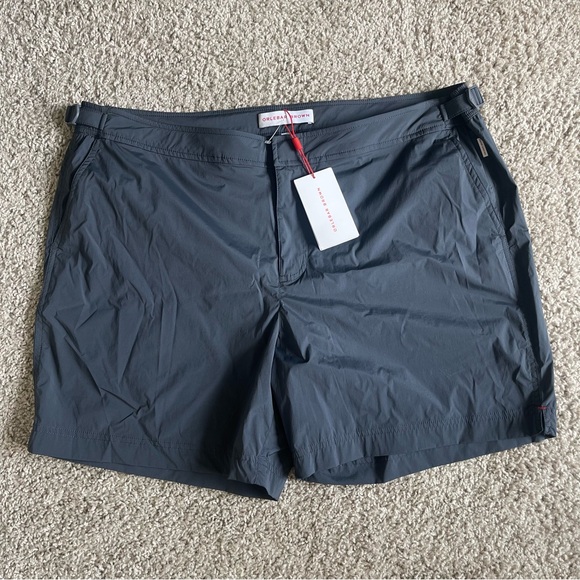 Orlebar Brown Jack Ebony Grey Swim Trunks Board Shorts